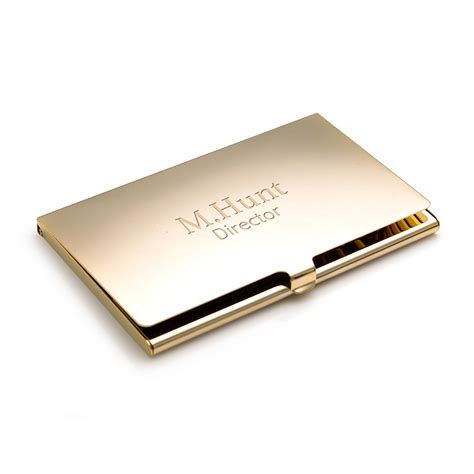 24k gold business card holder.